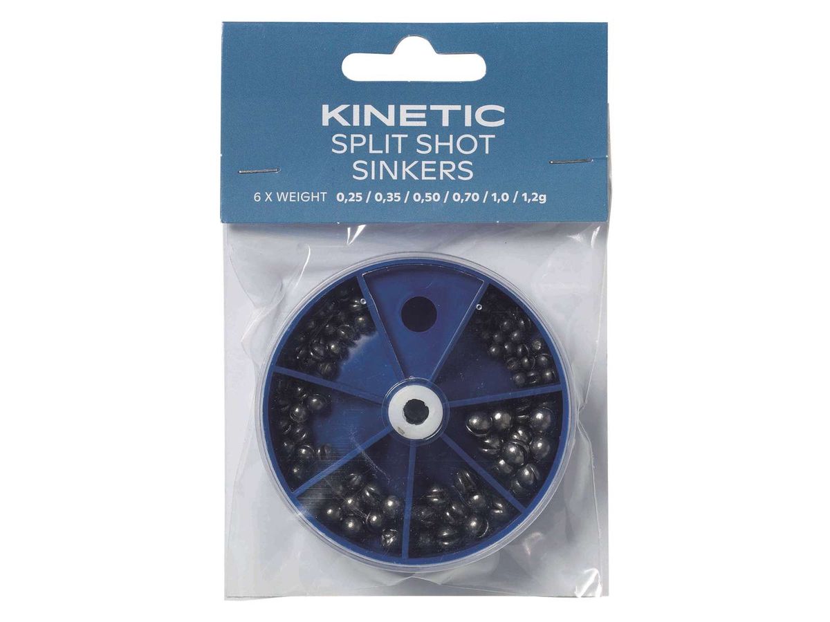 Split Shot Lead Sinkers Assortment