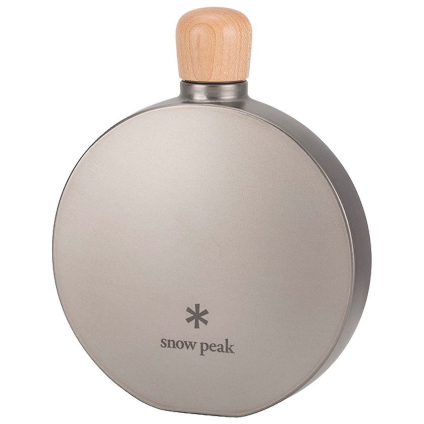 Titanium Curved Flask