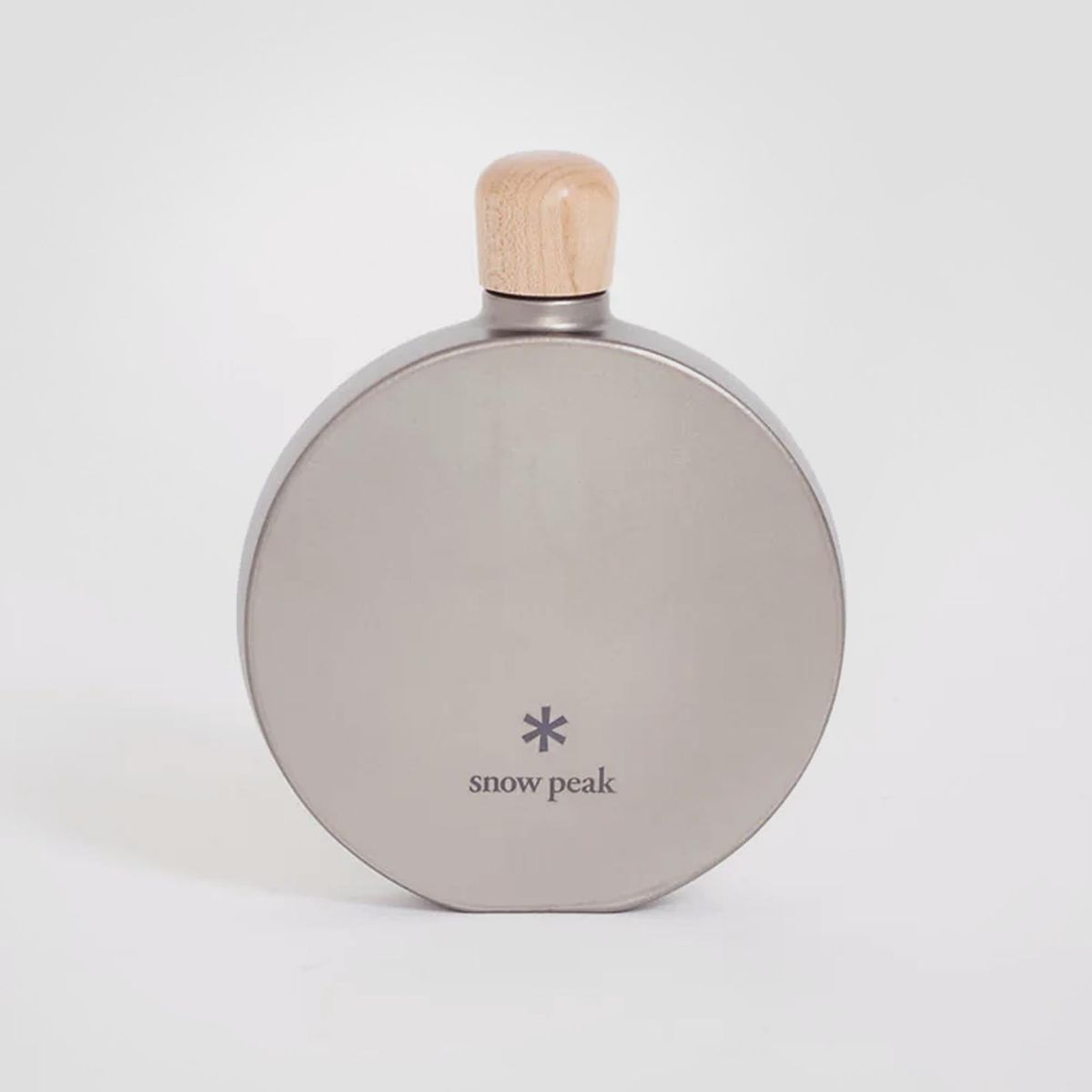 Titanium Curved Flask