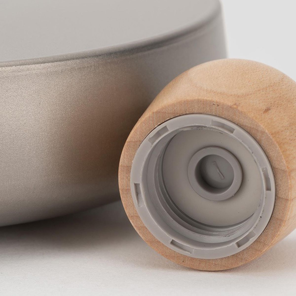 Titanium Curved Flask
