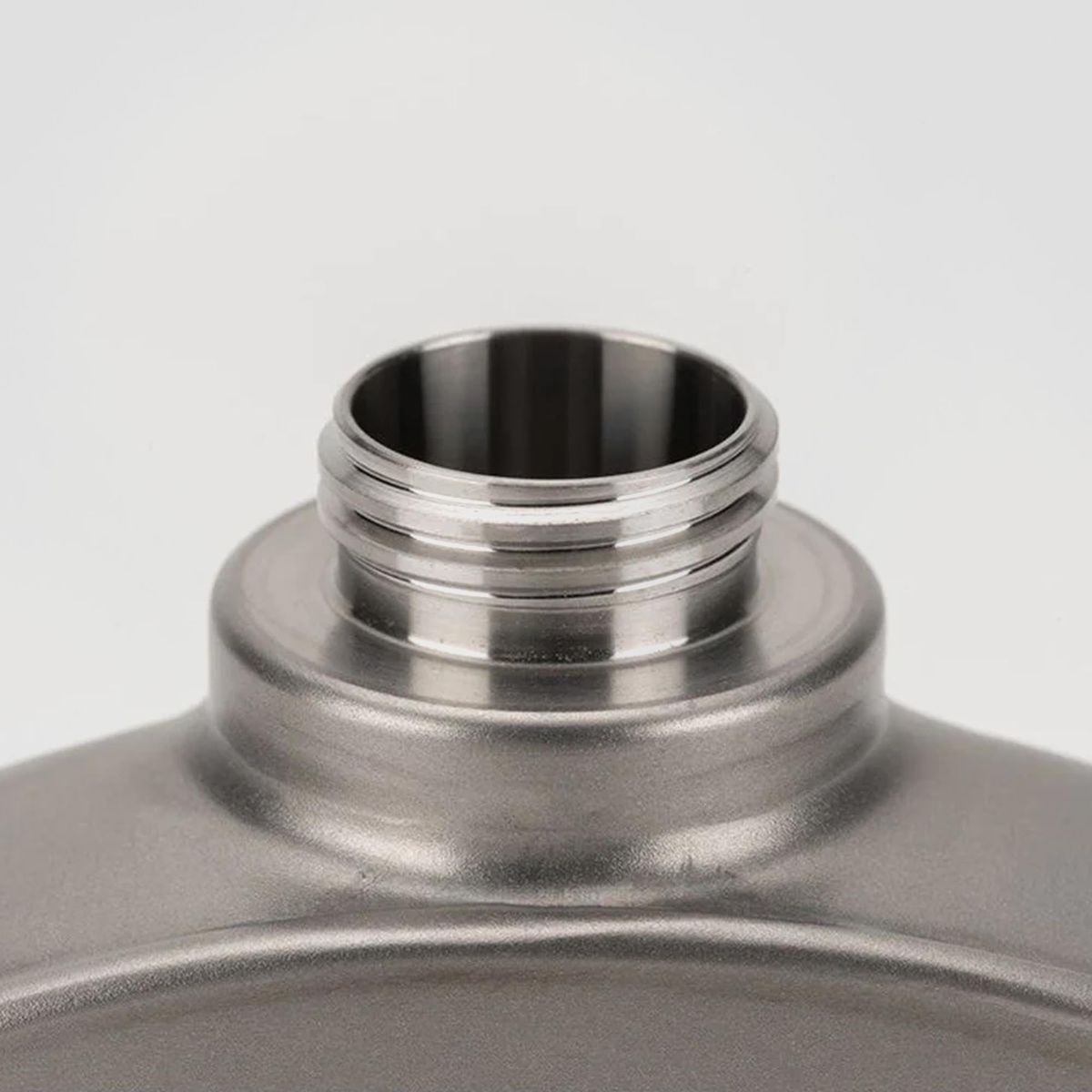 Titanium Curved Flask