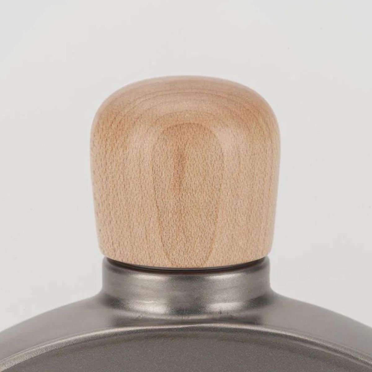 Titanium Curved Flask