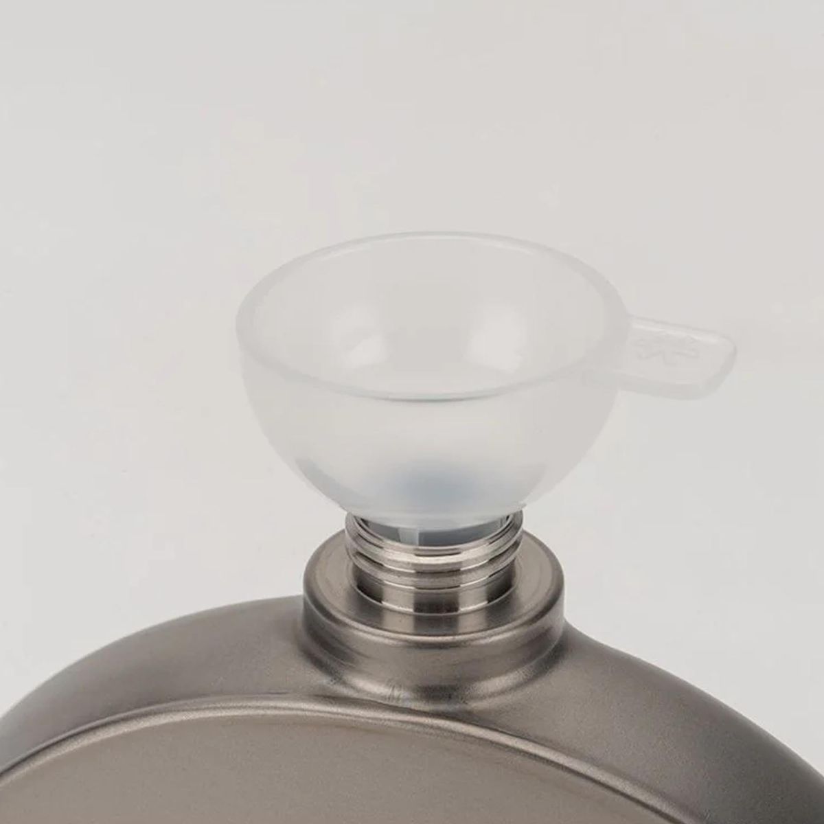 Titanium Curved Flask