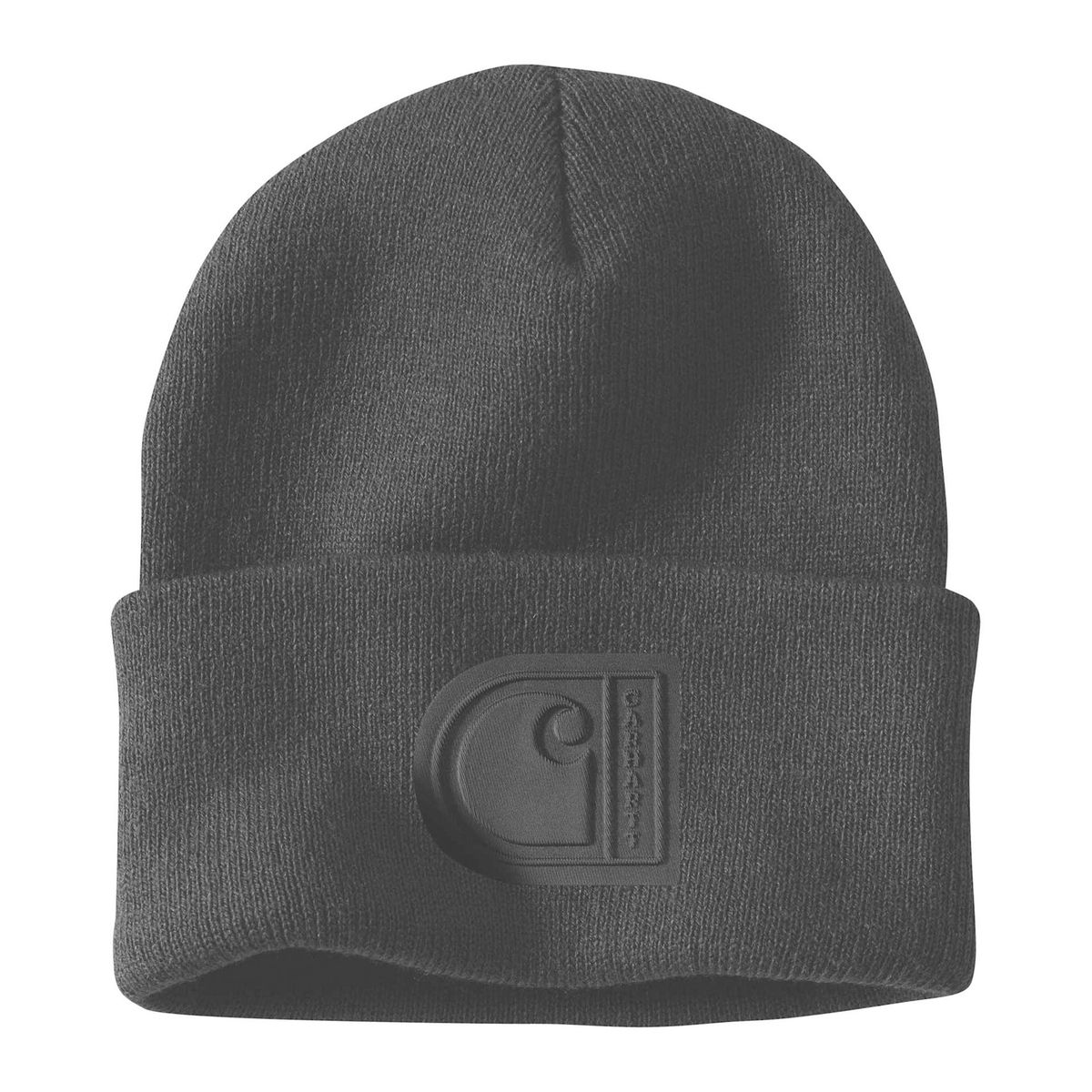 Knit Cuffed C Patch Beanie