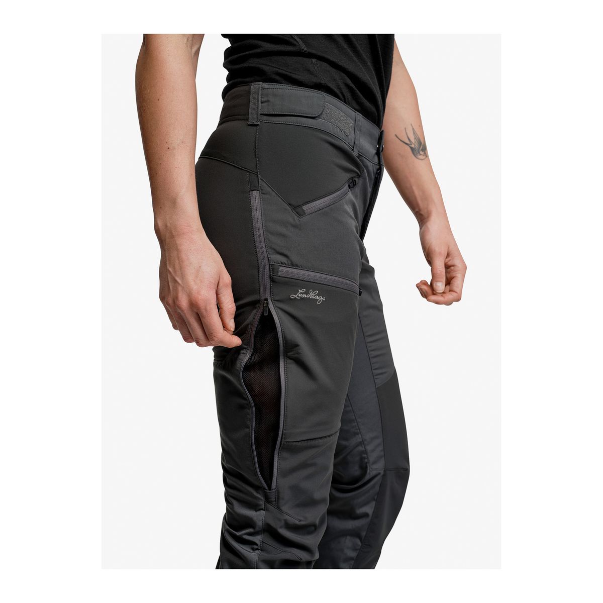 Makke High Waist Curved Pant W Makke High Waist Curved Pant W