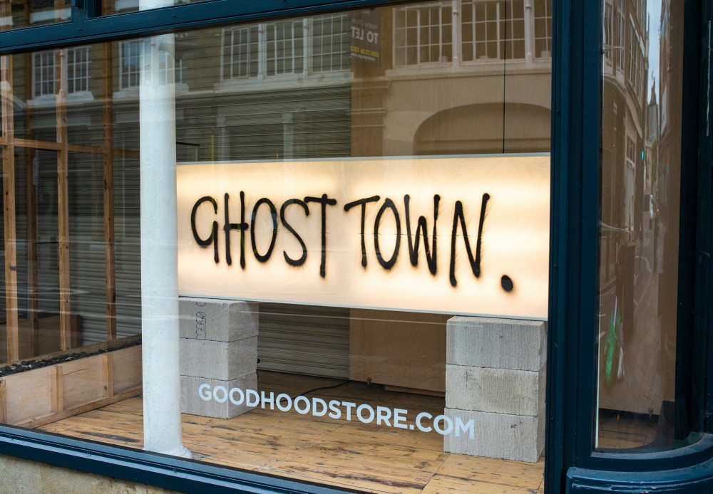 Ghost town - korona hiljensi kaupat