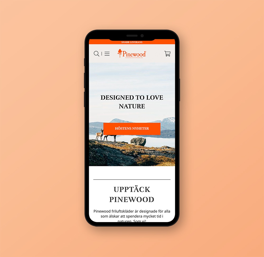 Vaatebrändi Pinewoodin verkkokauppa julkaistiin Viskan Streamline verkkokauppa-alustalla